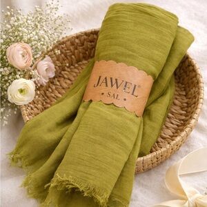 Jawel Olive Green Scarf